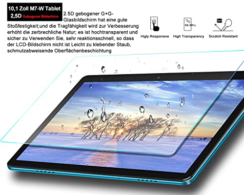 Tablet 10 Pollici Android 10, Octa-Core Processore MEBERRY M7-W 4GB RAM + 64GB ROM (+128GB) - 8000 mAh - 5MP+8MP, WIFI Version, Mouse e Tastiera - Blu