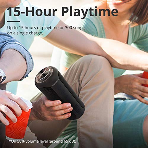 Tronsmart T6 Plus Upgraded Edition Cassa Bluetooth 40W, Altoparlante Waterproof IPX6 con Powerbank, 360° Suono Stereo TWS, 15 Ore di Riproduzione, Effetti Tri-Bass, Speaker con Bluetooth 5.0 e NFC - Eccomi OnLine