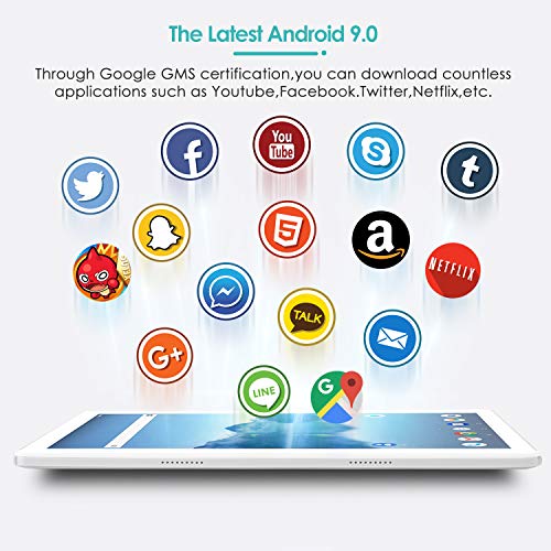 SUMTAB 4G LTE Tablet 10 pollici con Tastiera,Android 9.0,4GB RAM, 64 GB ROM,IPS 1280*800,2MP+5MP Doppia Fotocamera,GPS, WiFi, Bluetooth - Eccomi OnLine