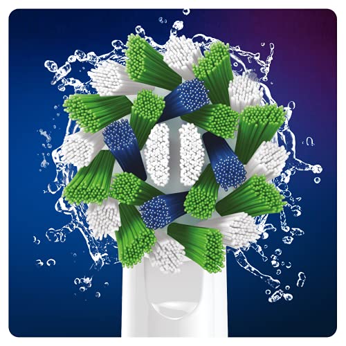 Oral-B CrossAction Testine di Ricambio per Spazzolino Elettrico con Tecnologia CleanMaximiser, Confezione da 10 Pezzi