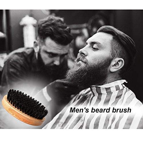 Set di Spazzola Barba con setole di cinghiale e Pettine - Stile militare - Eccomi OnLine