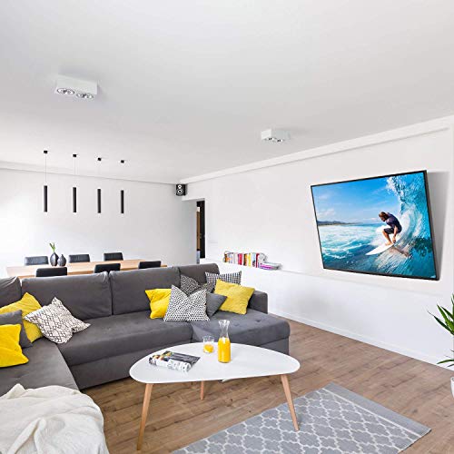 Supporto TV Inclinabile - Staffa da Parete per TV da 26-55 Pollici, Max VESA 400x400, Staffa Ultra Resistente 60 kg