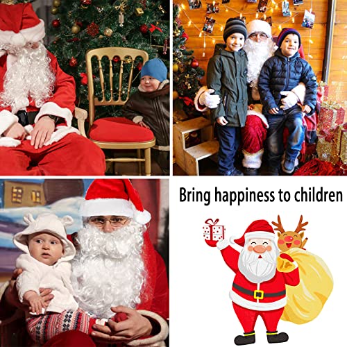 Costume Completo Babbo Natale per Uomo, 7 pezzi Resistente e Comodo da Indossare