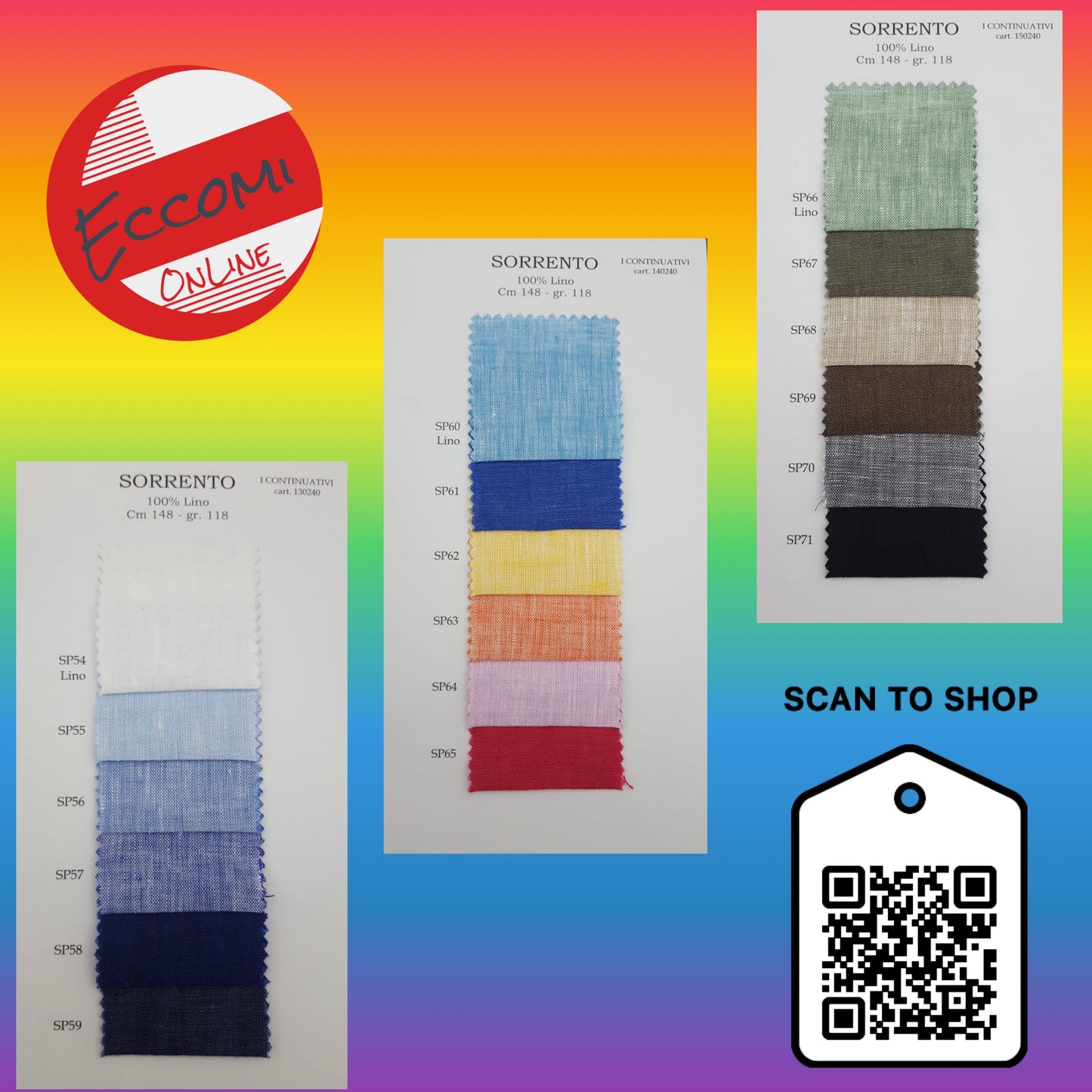 SORRENTO CAMICIA ARTIGIANALE SU MISURA gr/mq 118 - 100% LINO