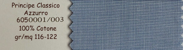 PRINCIPE CLASSICO CAMICIA ARTIGIANALE SU MISURA TESSITURA MONTI - gr/mq 116-122 - 100% Cotone