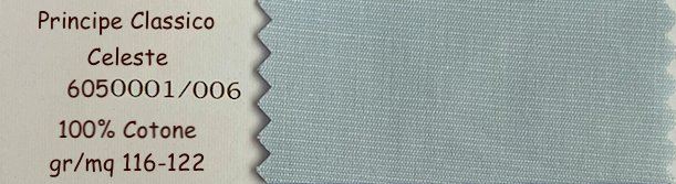 PRINCIPE CLASSICO CAMICIA ARTIGIANALE SU MISURA TESSITURA MONTI - gr/mq 116-122 - 100% Cotone