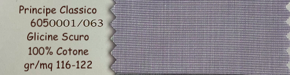 PRINCIPE CLASSICO CAMICIA ARTIGIANALE SU MISURA TESSITURA MONTI - gr/mq 116-122 - 100% Cotone