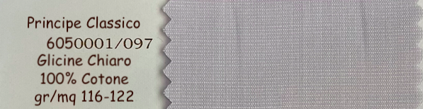 PRINCIPE CLASSICO CAMICIA ARTIGIANALE SU MISURA TESSITURA MONTI - gr/mq 116-122 - 100% Cotone