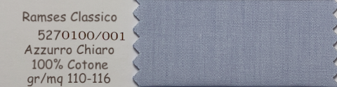 RAMSES CLASSICO CAMICIA ARTIGIANALE SU MISURA TESSITURA MONTI - gr/mq 110-116 - 100% Cotone
