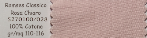 RAMSES CLASSICO CAMICIA ARTIGIANALE SU MISURA TESSITURA MONTI - gr/mq 110-116 - 100% Cotone