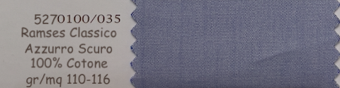 RAMSES CLASSICO CAMICIA ARTIGIANALE SU MISURA TESSITURA MONTI - gr/mq 110-116 - 100% Cotone
