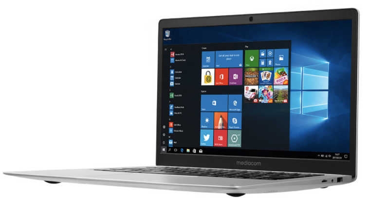 Mediacom M-SB146 notebook/portatile Computer portatile Nero, Argento - Eccomi OnLine