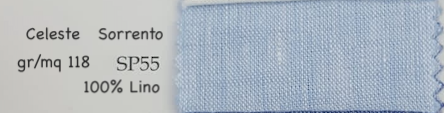 SORRENTO CAMICIA ARTIGIANALE SU MISURA gr/mq 118 - 100% LINO