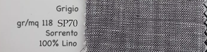 SORRENTO CAMICIA ARTIGIANALE SU MISURA gr/mq 118 - 100% LINO