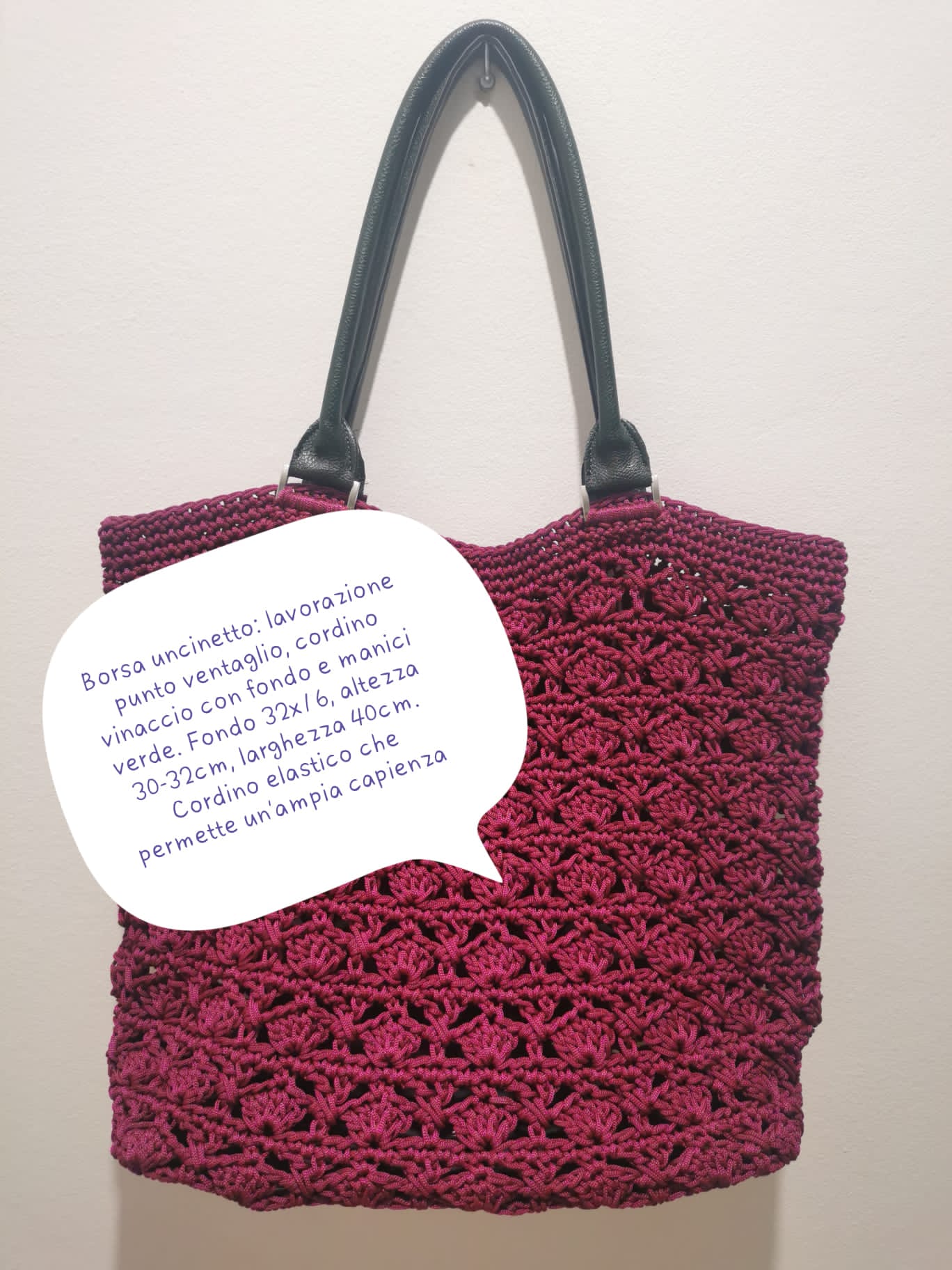 BORSA ALL'UNCINETTO, VINACCIO