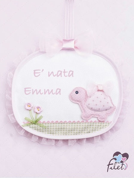 Fiocco Nascita con Ricamo Personalizzato