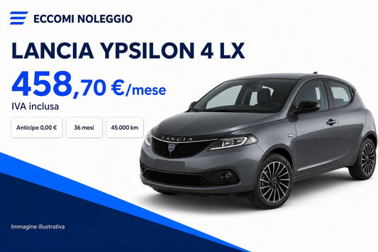 LANCIA Ypsilon 4 LX – immagine illustrativa