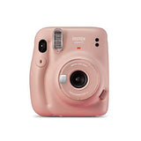 Fujifilm Instax mini 11 Blush Pink | Fotocamera a sviluppo istantaneo | Modalità Selfie | Esposizione Automatica | Foto Formato mini 62 x 46 mm