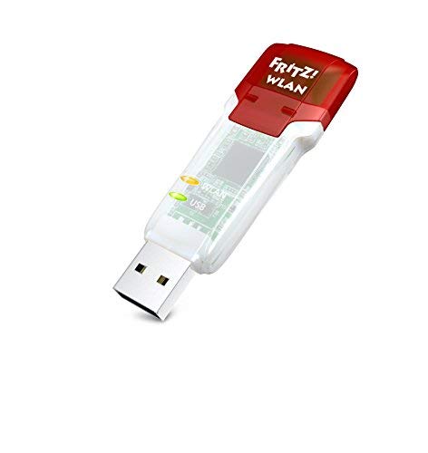 FRITZ! AC 860 Internazionale WLAN USB Stick Adattatore Universale USB Wireless N/AC 1200 Mbits, 2,4 o 5 GHz, Compatibile con Tutti i Router
