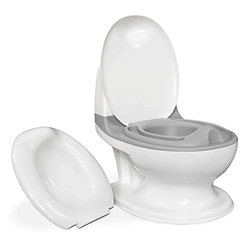 Nuby Dr. Talbot's My Real Potty - Vasino Per Bambini +18 mesi con suono realistico - Per Insegnare L'uso Del Wc, Grigio