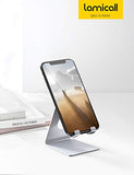 Supporto Dock per iPhone 12 Mini, 12 PRO Max, 11 PRO XS Max XR X 8 7 6 6S Plus SE 5S, Huawei, Samsung S10 S9 S8, Scrivania, Smartphone - Argento