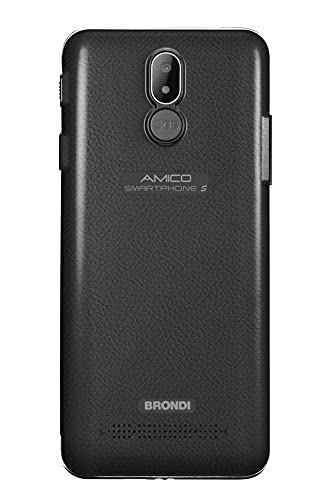 Brondi Amico Smartphone S - Smartphone Dual Sim, Nano Sim, Android, Nero, 5.7"