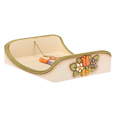 THUN® - Portatovaglioli da Tavola - Farfalla e Fantasia Floreale - Ceramica - Linea Country - Eccomi OnLine