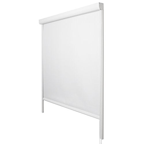 Tenda Termica e Isolante con Guide Laterali 80x175 Bianco Installazione Senza perforare pareti