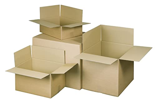 Confezione da 10 scatole di cartone per spedizioni, 20 x 20 x 11cm