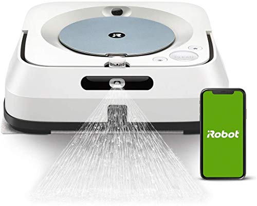 iRobot Braava Jet m6 (6134), Robot lavapavimenti WiFi, Precision Jet Spray