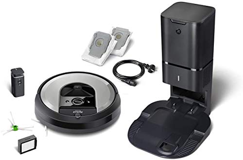 iRobot Roomba i7+ (i7556) Robot aspirapolvere WiFi, svuotamento automatico, argento