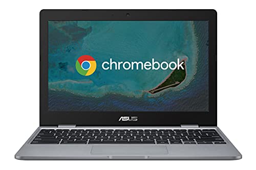 Asus Chromebook C223 Notebook 11,6" HD Anti-Glare, Intel Celeron N3350, RAM 4GB, 32GB eMMC, Sistema Operativo Chrome, Grigio