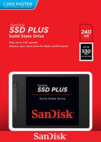 SanDisk Plus SSD Unità a Stato Solido 240 GB, Velocità di Lettura fino a 530 MB/s, 2,5", Sata III - Eccomi OnLine