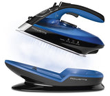 Rowenta DE5010 Freemove Ferro da Stiro a Vapore Senza Filo, 2400W, Quantità di vapore variabile 120 g/min, Nero/Blu - Eccomi OnLine