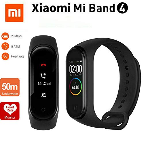 Xiaomi Band 4 - Smart watch e fitness tracker, con cardiofrequenzimetro, 135 mAh, schermo a colori, Bluetooth 5.0, 2019, nero - Eccomi OnLine