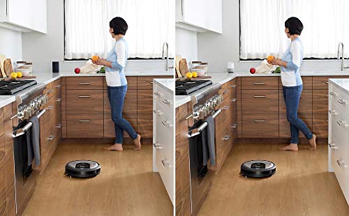 iRobot Roomba i7+ (i7556) Robot aspirapolvere WiFi, svuotamento automatico, argento