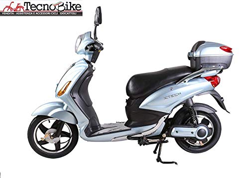 Tecnobike Shop Scooter Bicicletta Elettrica a Pedalata Assistita Z-Tech ZT-09-A 250w 12Ah Batteria al Piombo (Nero Opaco) - Eccomi OnLine