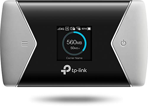 TP-Link M7650 Mobile Router Hotspot Portatile, 4G+ LTE Cat11 600Mbps, Dual Band Wi-Fi, SIM Card, SD Card fino a 32G, Display a Colori, Durata fino a 15 ore, Controllo del traffico - Eccomi OnLine