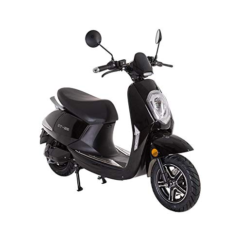 Scooter elettrico Adulto E-SCOOTER Vespa 1200W 45km/h Retro moto elettrica NERO - Eccomi OnLine