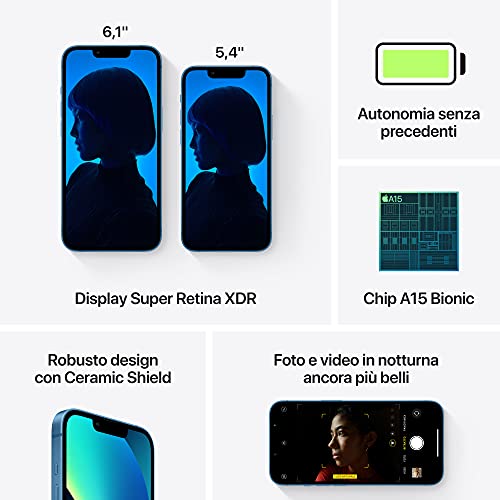 Apple iPhone 13 (256GB) - Azzurro