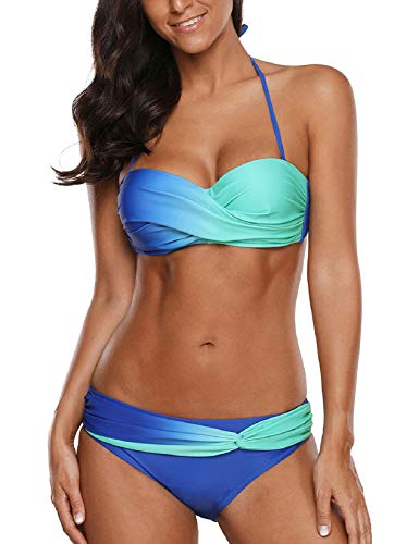 Voqeen Costume da Bagno Donna Mare Due Pezzi Push Up - Eccomi OnLine