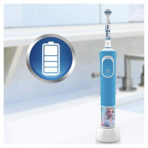 Spazzolino elettrico ricaricabile per bambini Oral-B di Braun, 1 manico Disney Frozen (1 o 2), dai 3 anni in su - Eccomi OnLine