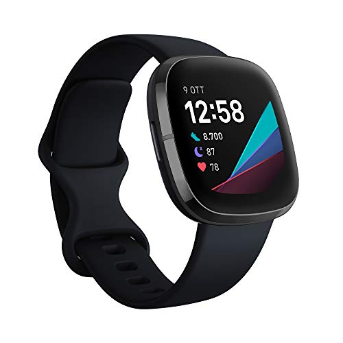 Smartwatch Fitbit Sense, Nero (Carbon/Graphite)