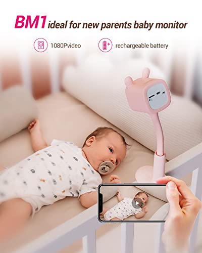 Baby Monitor a batteria Ezviz BM1, Colore rosa