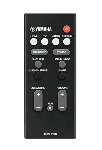 Yamaha YAS-107 Soundbar 120 W con subwoofer integrati, DTS Virtual:X, Bluetooth, HDMI, ottico, Nero - Eccomi OnLine