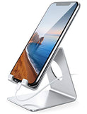 Supporto Dock per iPhone 12 Mini, 12 PRO Max, 11 PRO XS Max XR X 8 7 6 6S Plus SE 5S, Huawei, Samsung S10 S9 S8, Scrivania, Smartphone - Argento