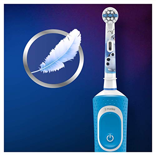 Spazzolino elettrico ricaricabile per bambini Oral-B di Braun, 1 manico Disney Frozen (1 o 2), dai 3 anni in su - Eccomi OnLine