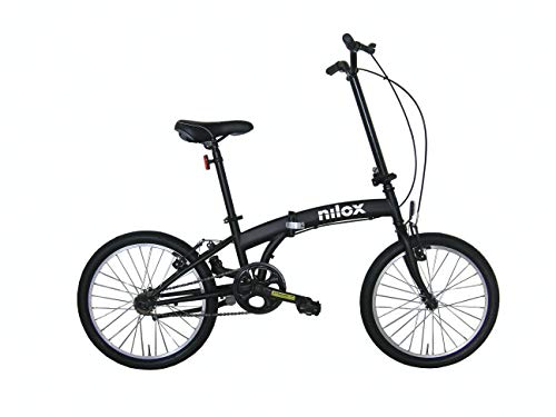 Nilox X0, Bici Pieghevole, Ruote 20'', Nero Opaco - Eccomi OnLine