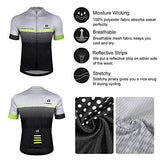 Maglietta Ciclismo Manica Corta Maglia MTB Traspirante Asciugatura Veloce Abbigliamento per Multi-Sport da Uomo (Grigio,M)