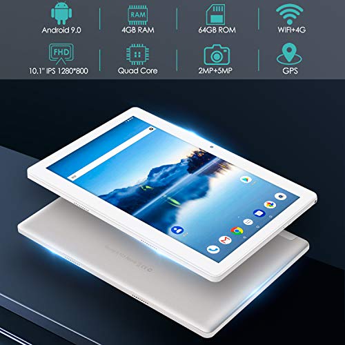 SUMTAB 4G LTE Tablet 10 pollici con Tastiera,Android 9.0,4GB RAM, 64 GB ROM,IPS 1280*800,2MP+5MP Doppia Fotocamera,GPS, WiFi, Bluetooth - Eccomi OnLine